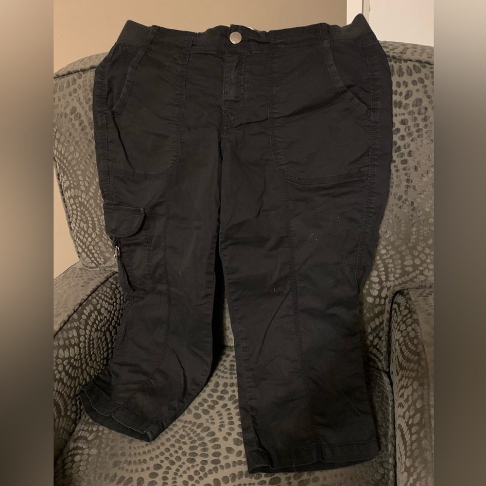Sonoma Capri Pants, 12P, Black, Good Condition